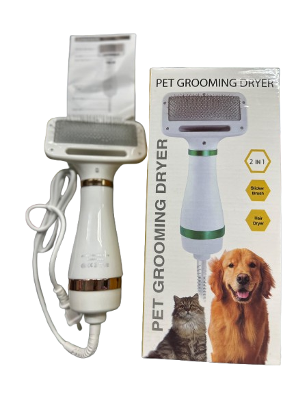 Cepillo secador 2 en 1 para mascotas